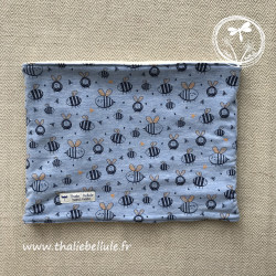 SNOOD enfant - bleu abeilles