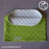 Foulard enfant vert et blanc